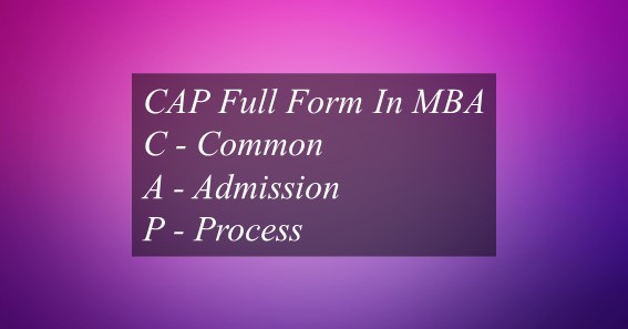 CAP Full Form In MBA
