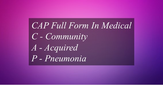 CAP Full Form In Medical